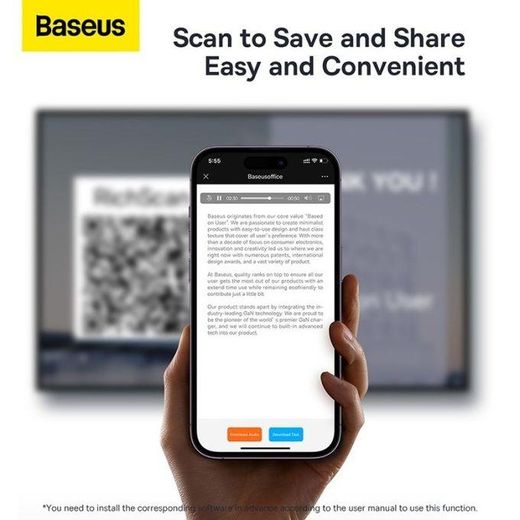 Baseus Stylo à Bascule de Présentation Sans Fil USB 2.4GHz, avec Télécommande et Lumière Rouge Pointeur laser Rechargeable reconnaissance vocale IFLYTEK AI - image 4