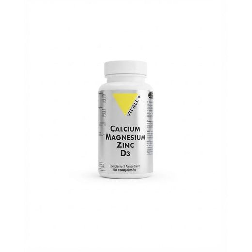 Generic Vit'All+ Calcium Magnésium Zinc D3 – Complément Alimentaire pour le Soutien Osseux et Immunitaire (Flacon de 90 Comprimés)