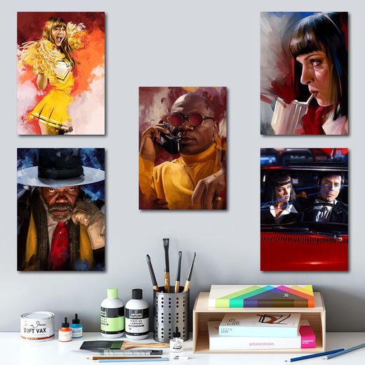 Generic Tarantino Films, Pulp Fiction, Inglourious Basterds, 12 Poster A5 - image 2