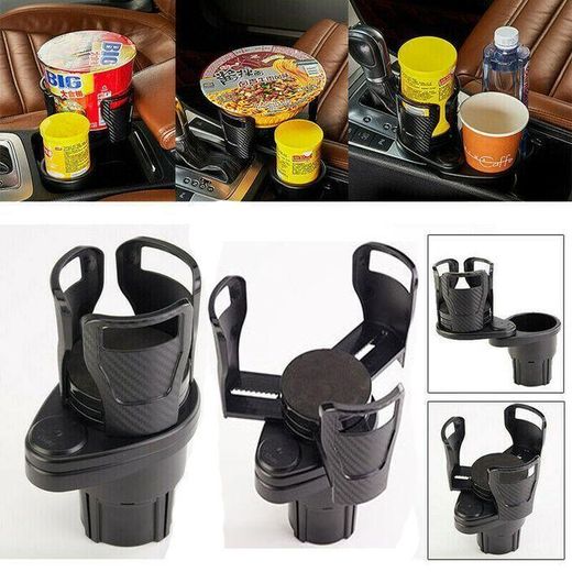 Generic Porte Gobelet 2 en 1, organisateur de voiture Porte bouteille Boisson Voiture, multifonctionnel - image 3