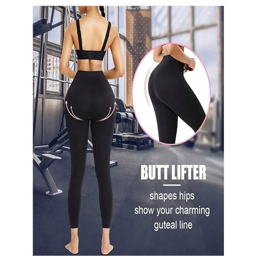 Generic Leggings de sport taille haute pour femme. Effet ventre plat, fesses galbées et silhouette affinée - image 4