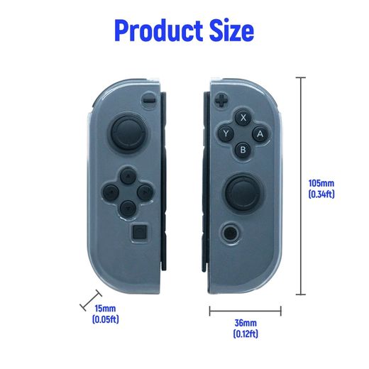 Dobe Étui en TPU pour Joy-Con Switch, Lite et Oled Couvercle protection Transparent - image 3