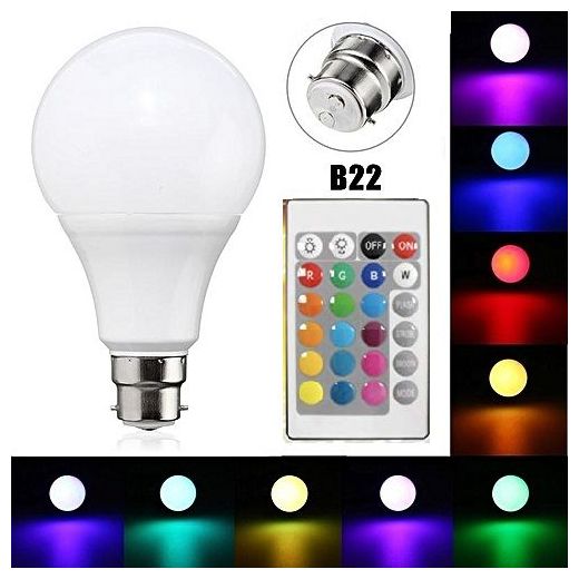 Generic Lampe LED RVB Changement de Couleur Lampe Ampoule Avec Télécommande