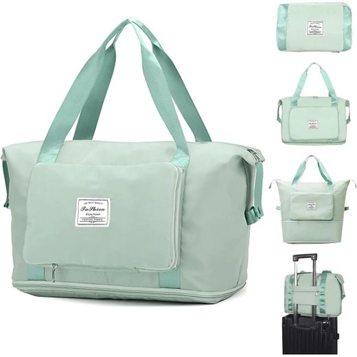 Generic Sac de sport pliable pour femmes avec capacité de rangement élevée - Blue ciel - image 2