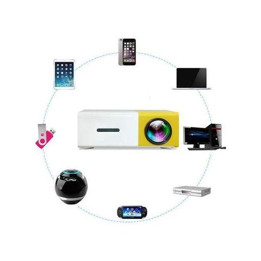 Generic جهاز عرض YG300، داتا شو، LED 150 لومن، HD VGA / HDMI / USB / SD