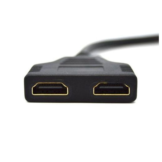 Generic HDMI 1 Male à Double HDMI 2 Femelle Y cable adaptateur HD LED LCD Plasma TV - image 3