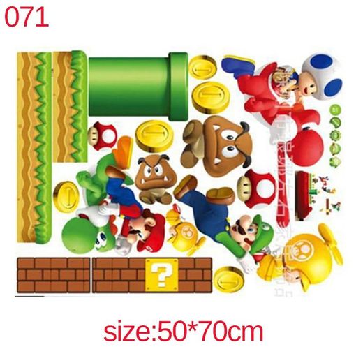 Generic Autocollant Nintendo Super Mario & Luigi Game Style 4 Wall Decoration For house Rooms - image 3