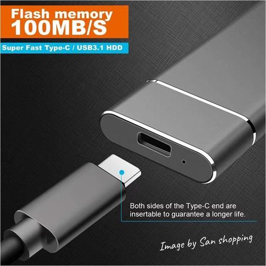 Generic Disque dur SSD 30 TB portable Type-C USB 3.1 Mémoire externe portable - image 3