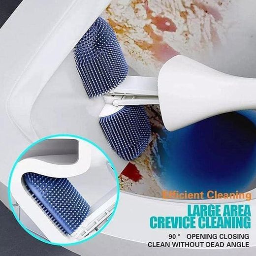 Generic Brosse de Toilette Flexible 90° – Nettoyage Efficace et Sans Angle Mort - image 3