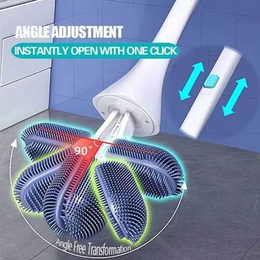 Generic Brosse de Toilette Flexible 90° – Nettoyage Efficace et Sans Angle Mort - image 4