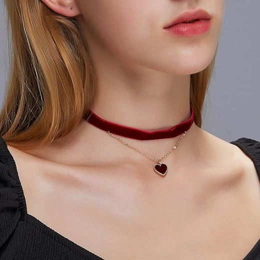 Generic Collier ras du cou tendance avec pendentif en forme de clavicule pour femmes