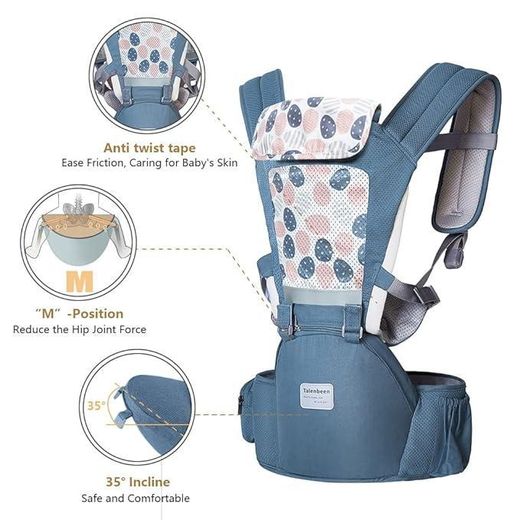 Generic Porte-bébé confortable avec soutien lombaire et assise élargie - image 4