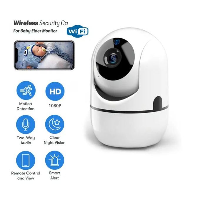 Cewaal – Mini caméra de Surveillance IP WiFi HD 17200P, dispositif de  sécurité sans fil, babyphone vidéo, alarme, 100%, ✓ Meilleur prix au Maroc  et ailleurs