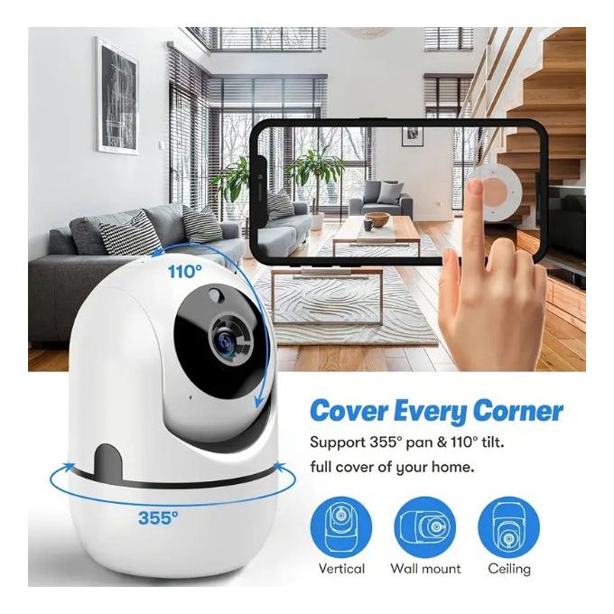 Generic - Caméra de sécurité sans fil 1080P HD WiFi IP Camera pour bébé /  aîné / nounou / caméra de surveillance pour animaux de compagnie S277 -  Caméra de surveillance connectée - Rue du Commerce