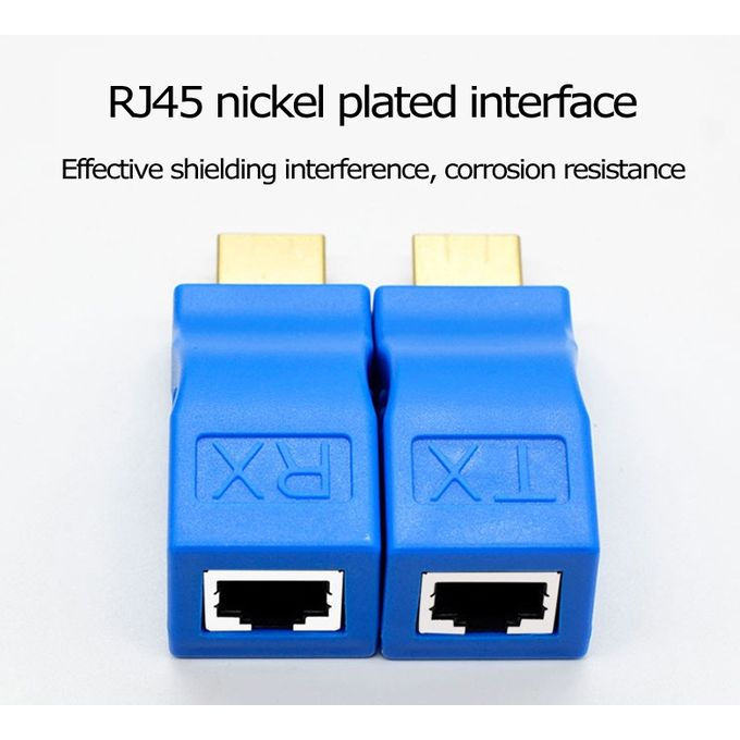 Sans Marque Adaptateur HDMI - RJ45 Extender à prix pas cher