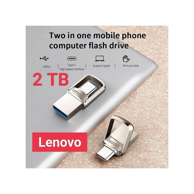 Lenovo Clés USB 3.0 (Type-c et usb 3.0/2.0)1900 GB/2TB à prix pas
