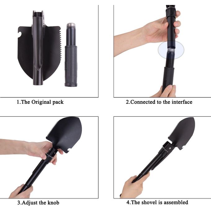 Pelle Pliante Multifonction Survie - Portable Mini Pelle Pour Extérieur - Neuve