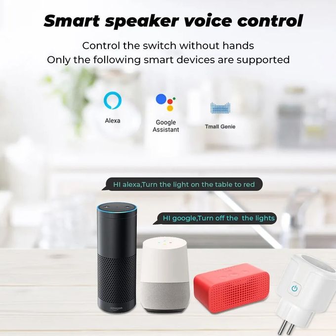 Generic Prise WIFI intelligente 20A SmartLife APP Compatible avec Alexa et  Google Assistant à prix pas cher