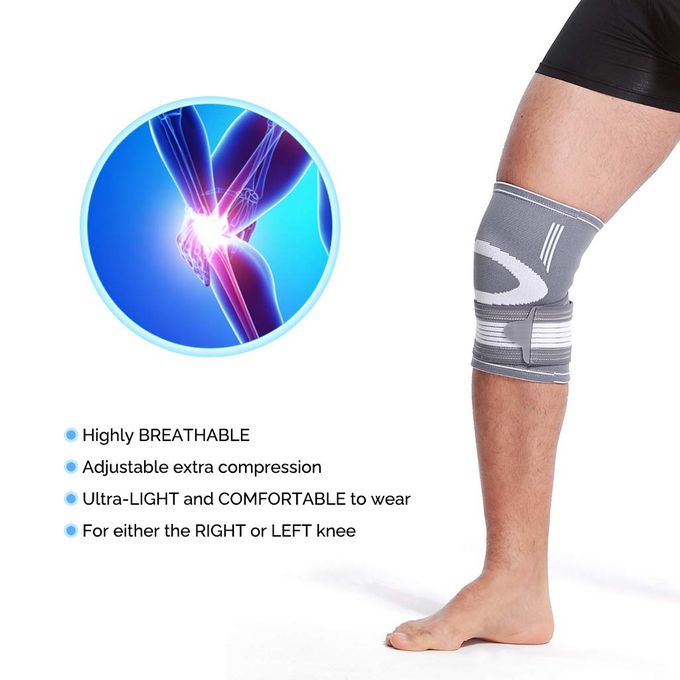 Generic Genouillère Bande Genou de Sport,Bandage élastique - Protection  Blessure Douleur à prix pas cher