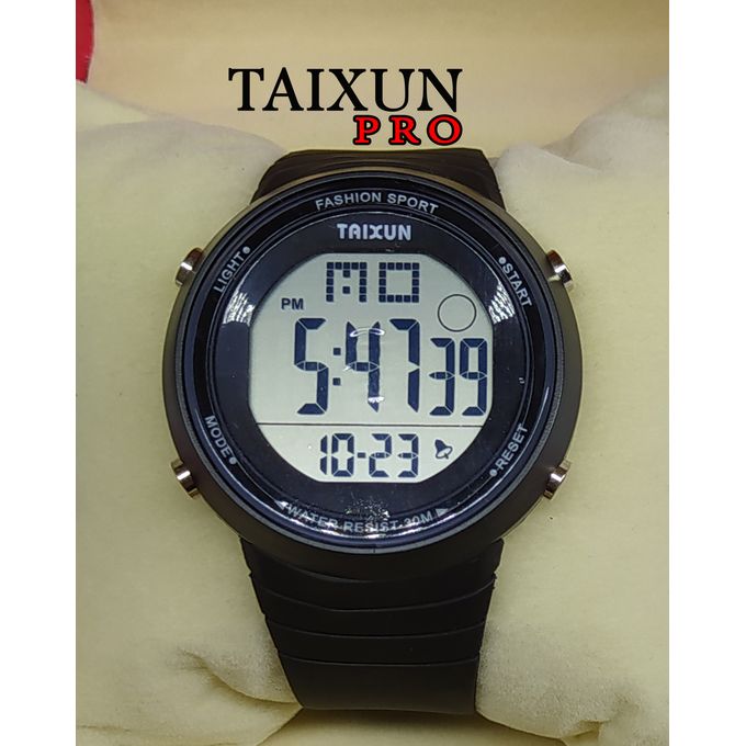 Taixun montre Sports élégante Numérique Lumineux Multifonction water-résistant 5238 noir