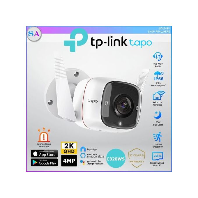 TP-Link Caméra de Surveillance WiFi 4MP Couleur en Nuit Audio  ip 2K sans Fil  COLOR QHD