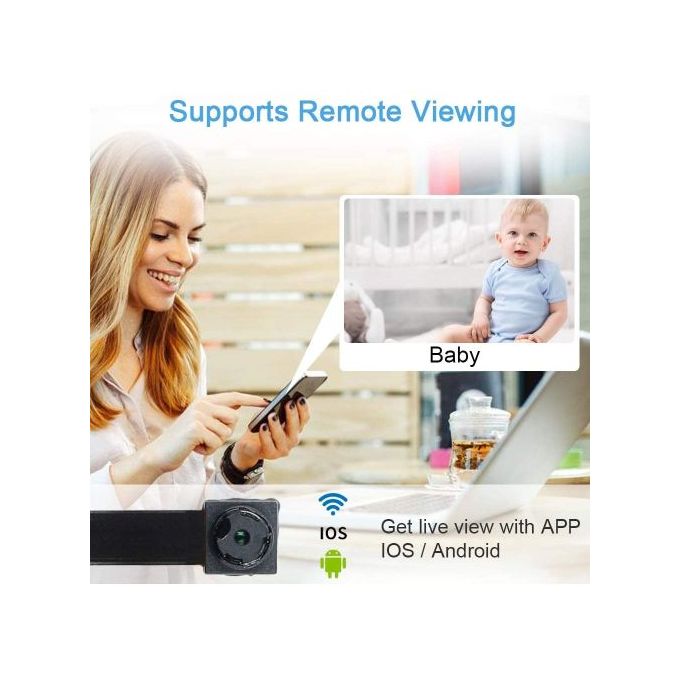 caméra wifi IP Mini 4K Vision de nuit