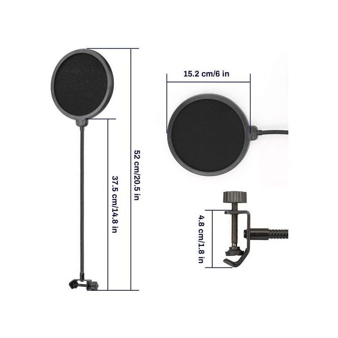 Generic MASTER Filtre anti-pop pour Studio et enregistrements