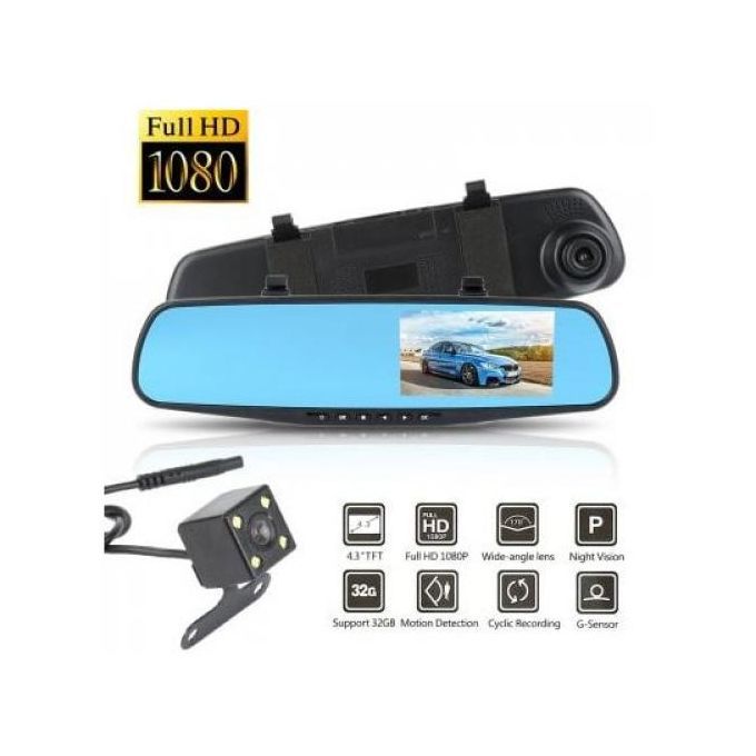 Generic Voiture DVR caméra universelle Wifi véhicule DVR caméra Full HD  avant et arrière à prix pas cher