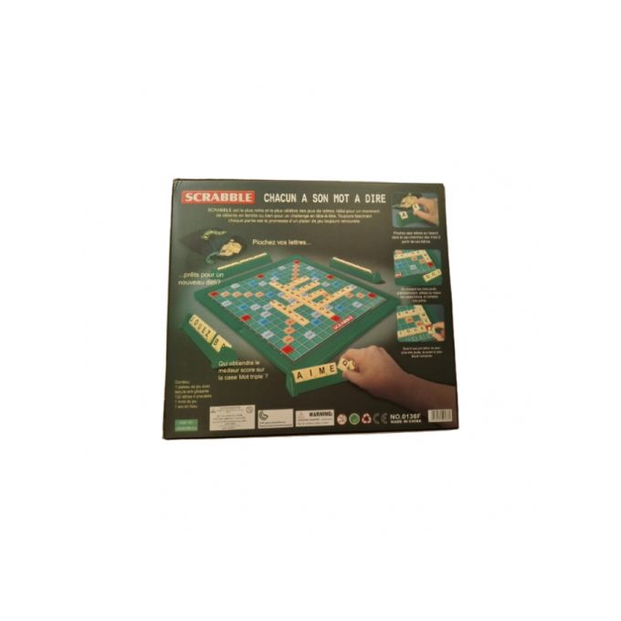 Lot D’environ 500 Lettres Originales Scrabble – Dos Rond – Pour Jeux De Société
