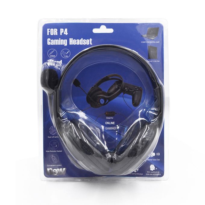 Casque de jeu pour PS4, son surround 3,5 mm avec microphone, lumière LED,  casque pour ordinateur portable 