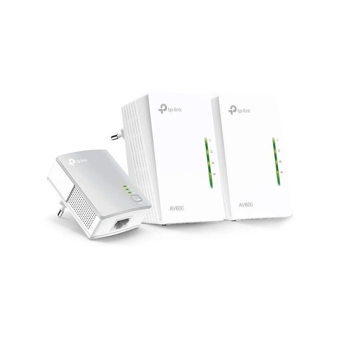 Pack de 2 CPL WiFi TP-link AV600 + WiFi N 300 Mbps (TL-WPA4220KIT) prix  Maroc