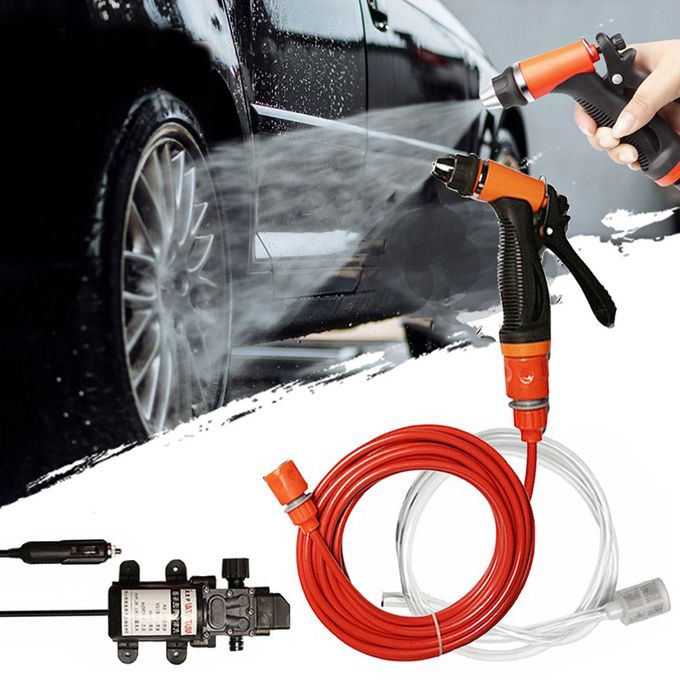 Generic pistolet pour lavage de voiture, nettoyage voiture + Pompe haute  pression 12v à prix pas cher