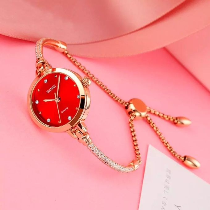 Skmei Montre de luxe à Quartz pour femmes, petit cadran super Design