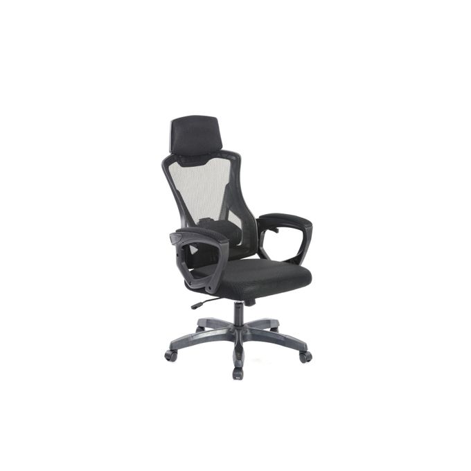 Kitea Fauteuil Président SKYWALKER Avec Repose Tête - Noir