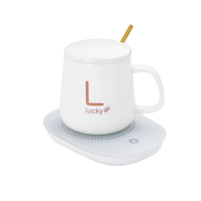 Generic Chauffe-Tasse à café électrique avec tapis de température - Blanc à  prix pas cher