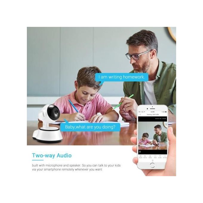 Caméra WiFi Sans Fil Smart Camera Net Audio Appareils Photo Gadgets V380 CCTV