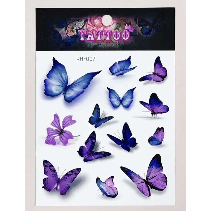SHEIN 1 feuille Sticker de tatouages avec motif papillon