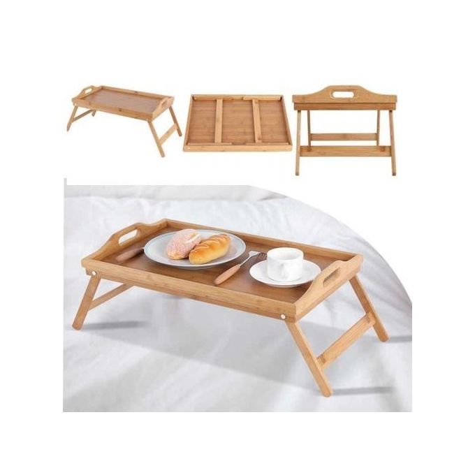  Plateau de Petit Déjeuner au Lit - Pliable - Bois