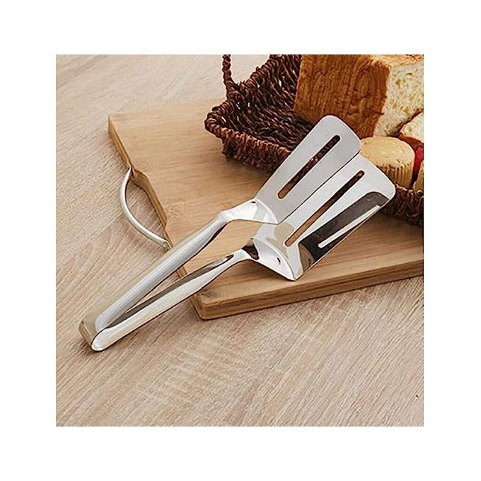 Pince à steak coordonnante en acier inoxydable, pince à gril, pelle à huile  de vidange, spatule à frire, outils de cuisine, 304 - AliExpress