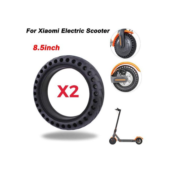 Generic 2 pneus solides pour XAIOMI trottinette électrique M365/Pro