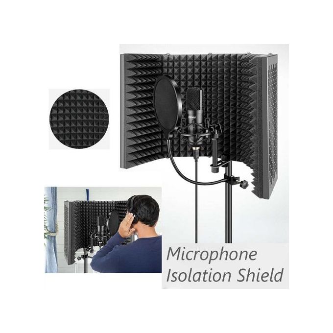 Generic Panneau acoustique pour isolation de microphone insonorisé Noir en  métal pour studio à prix pas cher