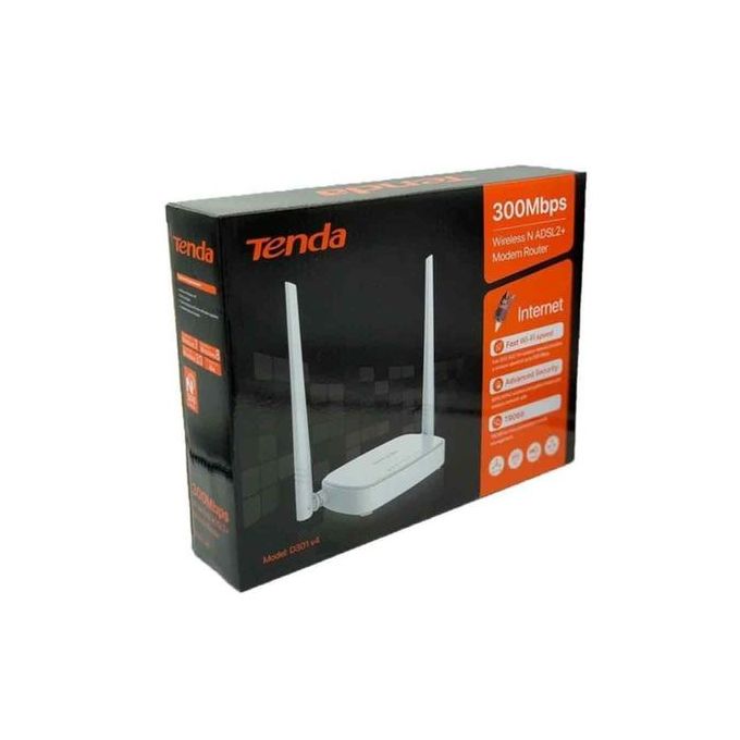 tenda D301 V4 300 Mbps Modem Adsl 2+ Routeur WiFi 802.11n // 4 Port RJ45 et  2 Antennes à prix pas cher