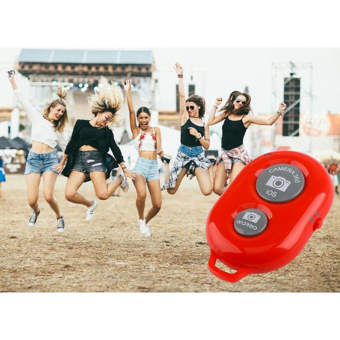 Pack De 2 Télécommandes Bluetooth Selfie - Déclencheur Sans Fil Pour Smartphone - Noir