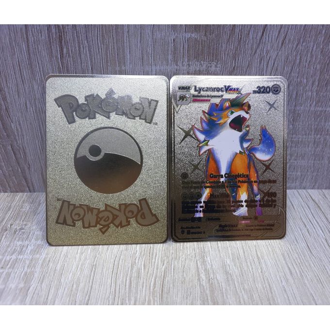 Generic carte Pokémon Gold Metal VMAX Lycanroc 320 à prix pas cher