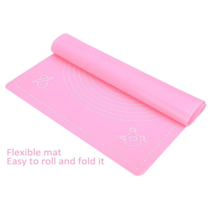 Generic Tapis de cuisson en Silicone anti- dérapant pour rouler la pâte à  farine حصيرة خبز سيليكون غير قابلة للانزلاق لللعجين