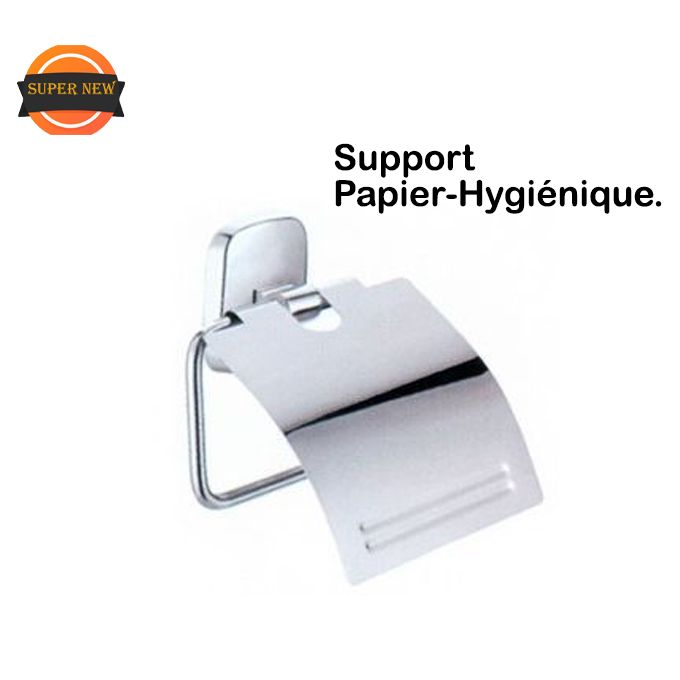 Porte Papier Hygiénique avec Couvercle, en Aluminium