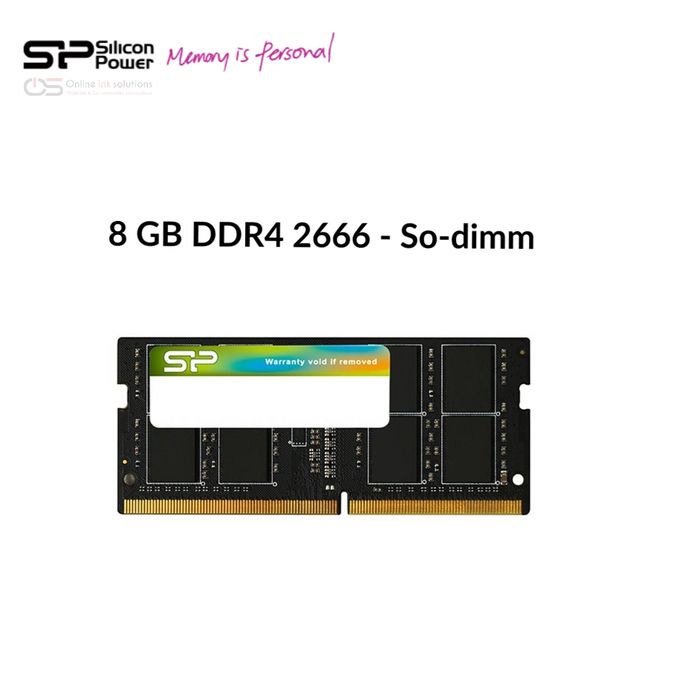 BARRETTE MEMOIRE 8GB DDR4 2666 MHZ SILICON POWER POUR PC 