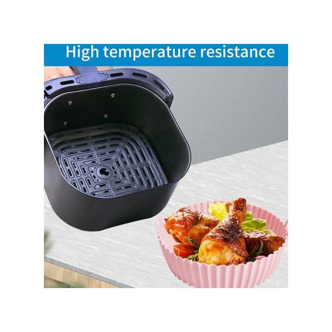 Generic Moule Air Fryer en Silicone, Panier/ FriteuseRéutilisable G.F  20,5x17,5x5 cm à prix pas cher