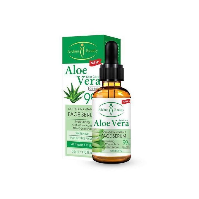 Aichun Beauty Aloe Vera Soins de la peau SÉRUM VISAGE VISAGE COLLAGÈNE + VITAMINE E