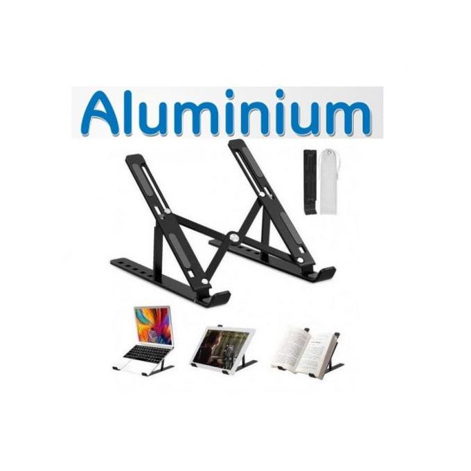 Support pour pc portable en aluminium ajustables en 7 positions multifonction